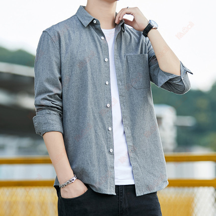 collar button shirts
